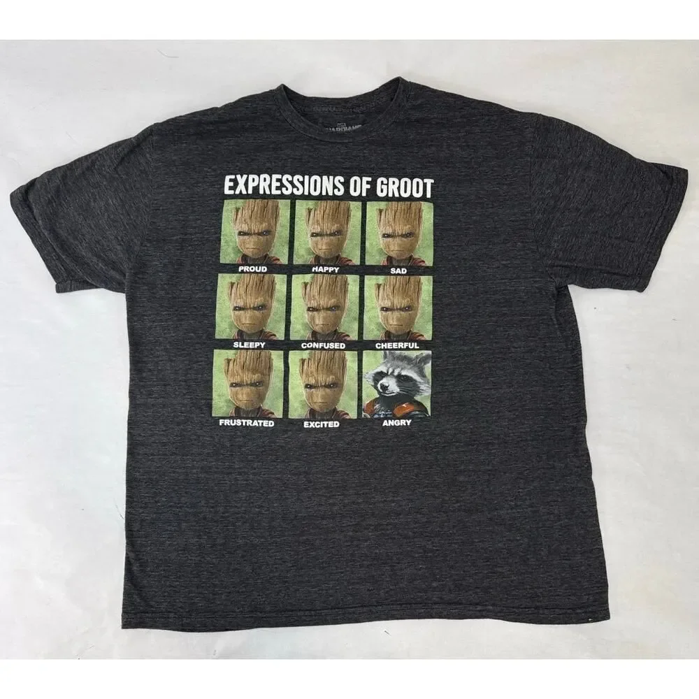 Guardians of the Galaxy Expressions of Groot Tee T-Shirt - XL